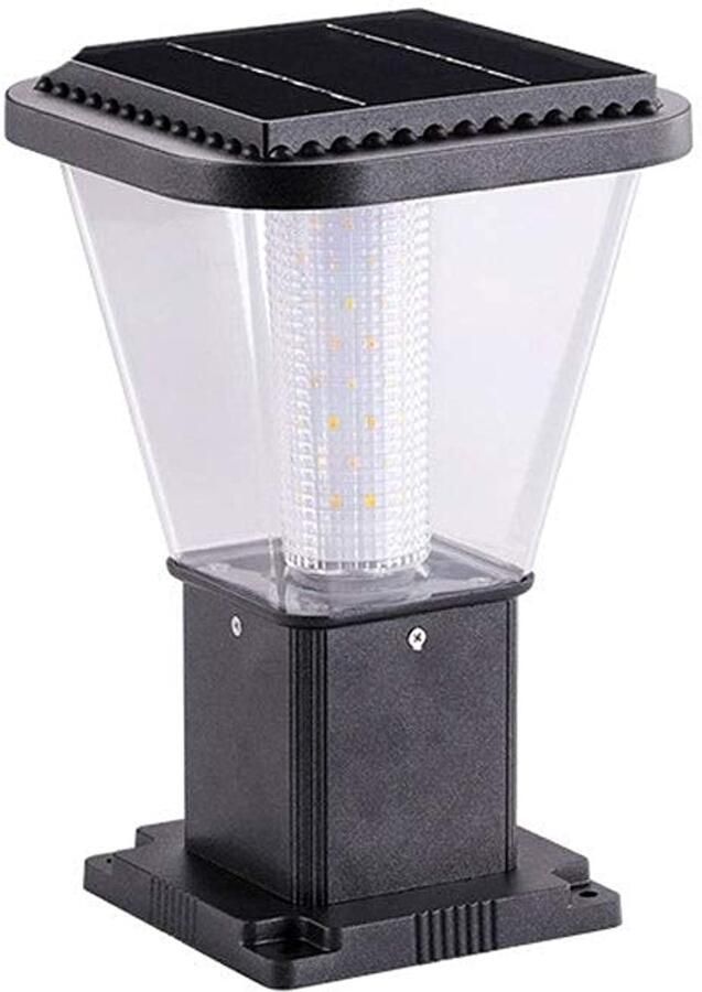 Senza Marchio MFLASMF Solar Home Lamp Post Lichtpunt Moderne Eenvoud Binnenplaats Lichten Landschap Decoratie Outdoor Licht Lamp Straat Veranda Outdoor Post Lantaarn Creatieve Gemeenschap Energiebesparing Lam