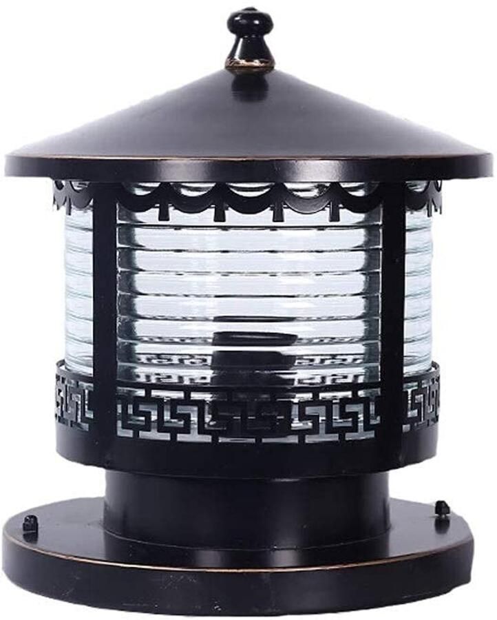 Senza Marchio MFLASMF Villa Home Lamp Post Lichtpunt Tuin Decoratie Binnenplaats Lichten Park Hek Outdoor Licht Lamp Creatieve Metalen Outdoor Post Lantaarn Retro Industriële Stijl Energiebesparende Lamp