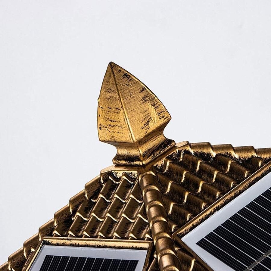 Senza Marchio MFLASMF Zonne Waterdichte Lamp Post Lichtpunt Thuis Villa Hek Binnenplaats Lichten Tuin Decoratie Outdoor Licht Lamp Gemeenschap Straat Outdoor Post Lantaarn Retro Industriële Stijl Energie - Foto 2