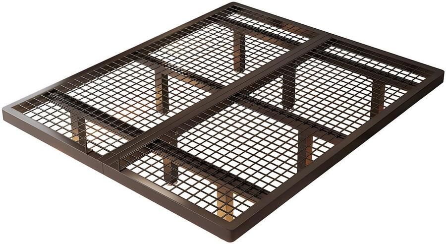 Senza Marchio Modern Queensize Bedframe Metalen Bedframe Met Twee Schotten Queensize Bedframes Met Opbergruimte Stevigheid(Size:47x78in)