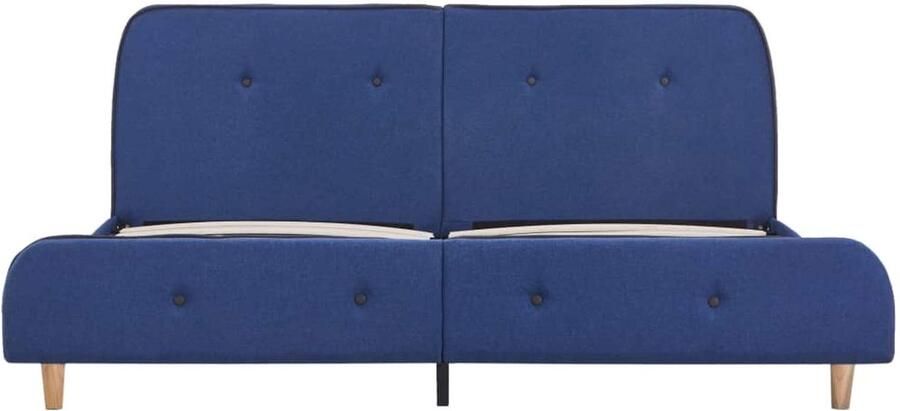Senza Marchio Mogou Bedframe bed lattenbodem bedframe jeugdbed bedframe futon bed blauwe stof 180x200 cm