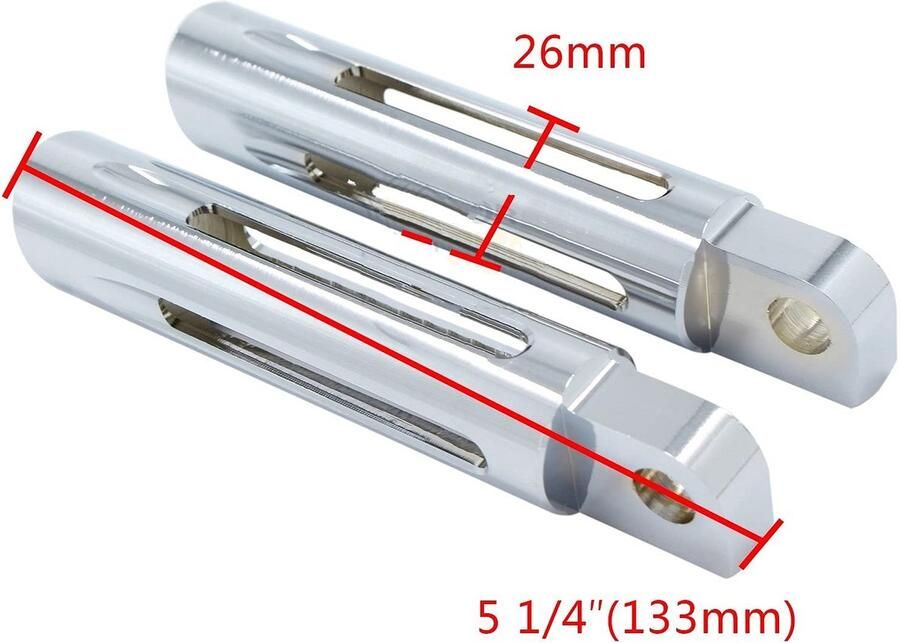 Senza Marchio Motorfiets Voetsteun Chrome Motorcycle Highway Voetsteunen Voetsteun 32 38mm Motor Guard Voetsteun Voor Yamaha Voetsteunen Voor (Kleur : 38mm-K)