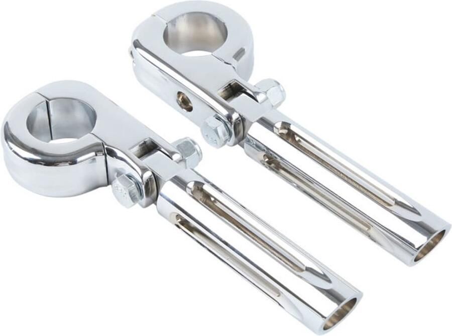 Senza Marchio Motorfiets Voetsteun Montage Kit 1.25 Highway Bar compatibel met Harley Touring Dyna FXDB Road King Softail Chopper XL883 (Color : Black)