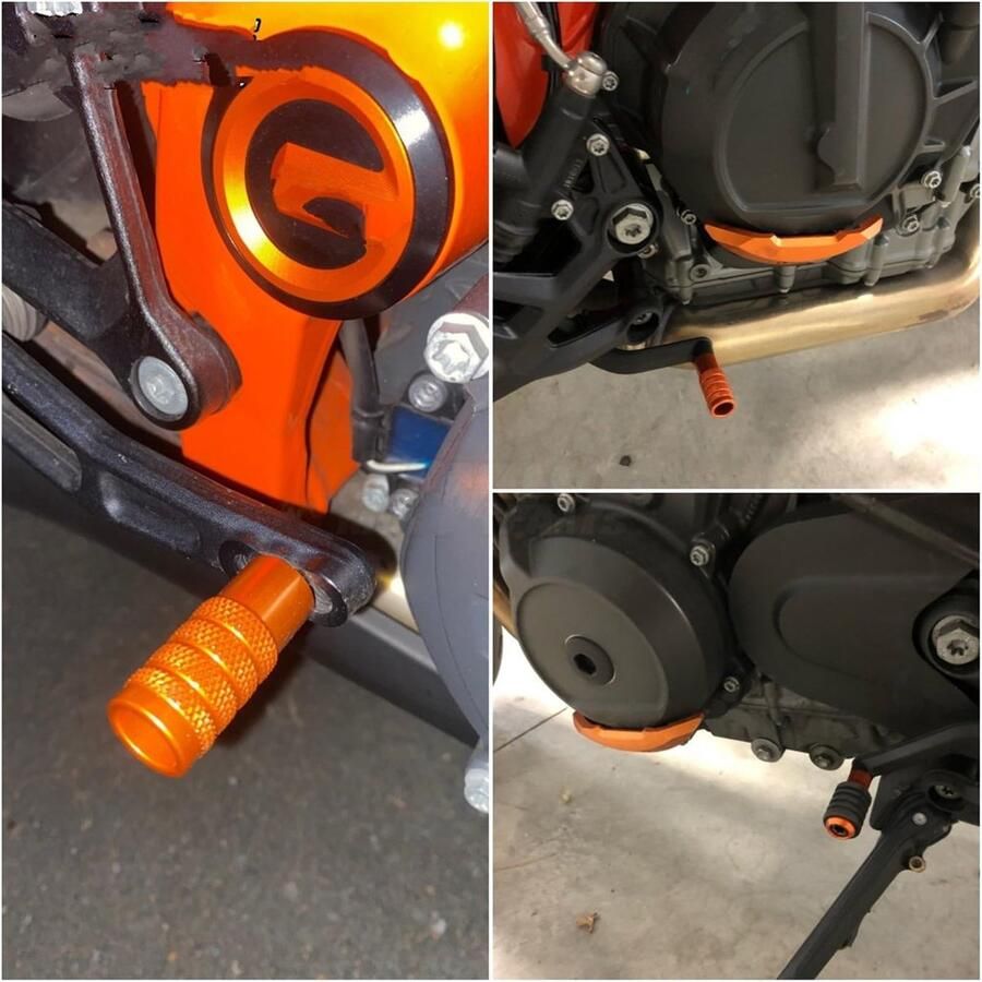 Senza Marchio Motorfiets Voetsteun Voor 790 890 R 2019-2022 Achterrempedaal Versnellingspook Teensteunen Motorfiets Accessoires Voetsteun Stap Plaat Cover Motorvoetsteun (Kleur : Shift Lever Sliver)