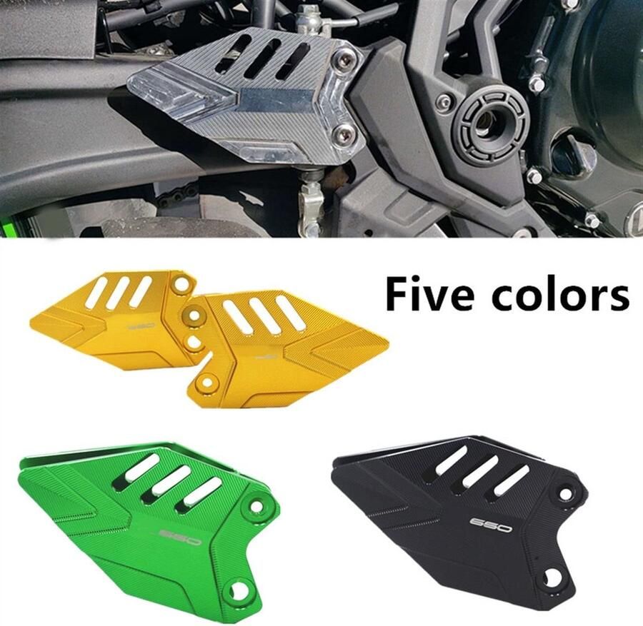 Senza Marchio Motorfiets Voetsteun Voorrem Cilinder Hak Platen Guard Protector Accessoires Voor Kawasaki Voor NINJA 650 Z650 Voor Ninja 650 Accessoires (Color : 650 Gold)