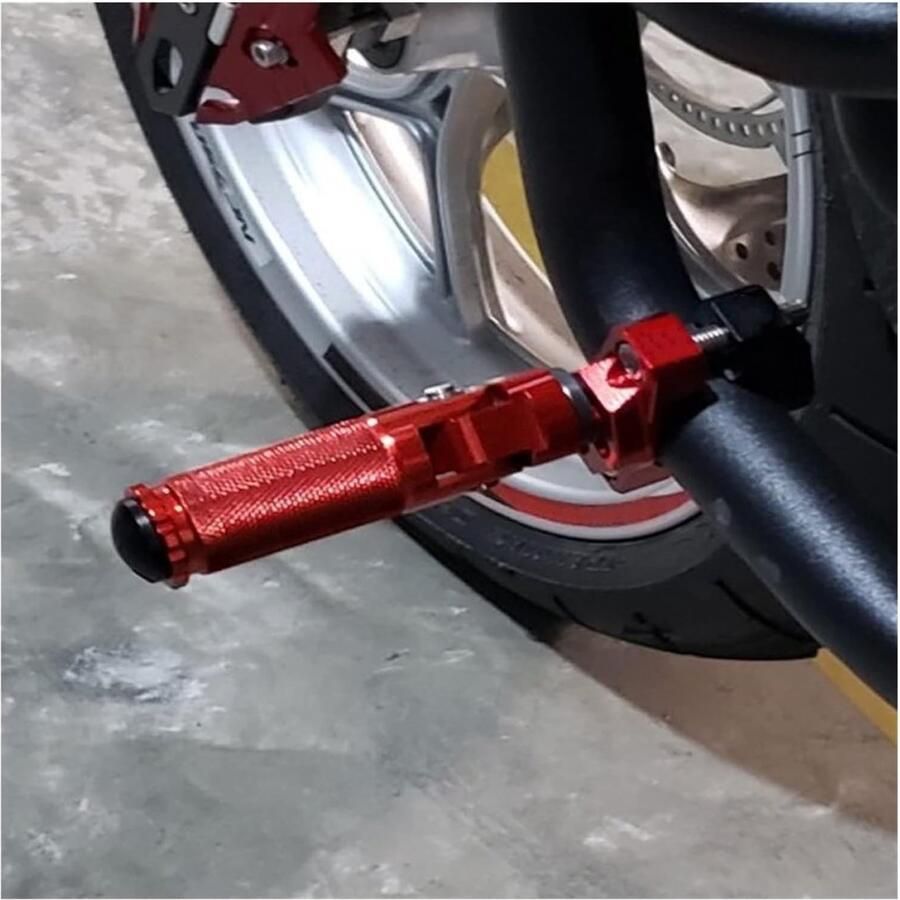 Senza Marchio Motorfiets Voetsteunen Voor K1 K2 K3 K4 K5 K6 K7 K8 K9 GSX1300R Voor Haya&busa SV650 8mm Universele Opvouwbare Voetsteun Opvouwbare Voetsteun(Gray Set)