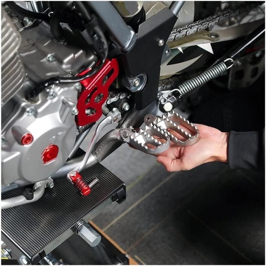 Senza Marchio Motorfiets Voetsteunen Voor XR400R XR650R CR80R CR85R Voor XR 400R 650R Voor CR 80R 85R Voor XR400 XR650 Voetsteun Voor Rijder Pedaal Voetsteun Voor Voetsteun