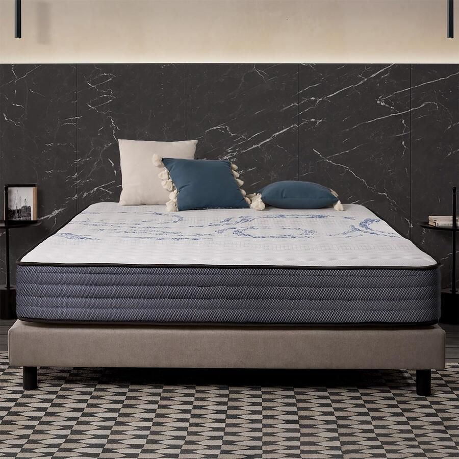 Senza Marchio Naturalex PERFECTSLEEP Matras Pocketveringmatras 180 x 200 cm H2 H3 Hoogte 24cm Hybride Traagschuim en Pocketveren Ademende Evenwichtige Ondersteuning Matras Ademend Stevig Comfortabel