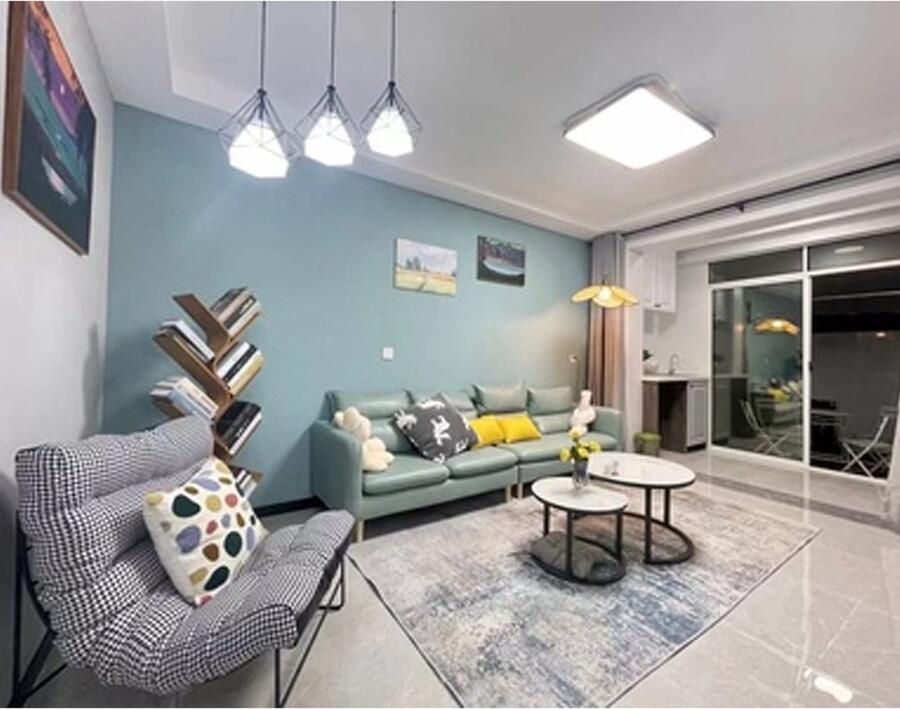 Senza Marchio Nesting Coffee Table Ronde Nesting Table Set van 2 Modern Accent Side End Table Gehard Glas Sofa Table voor Woonkamer Balkon Kantoor Metalen poten Eenvoudige montage (Kleur: Wit Maat: - Foto 3