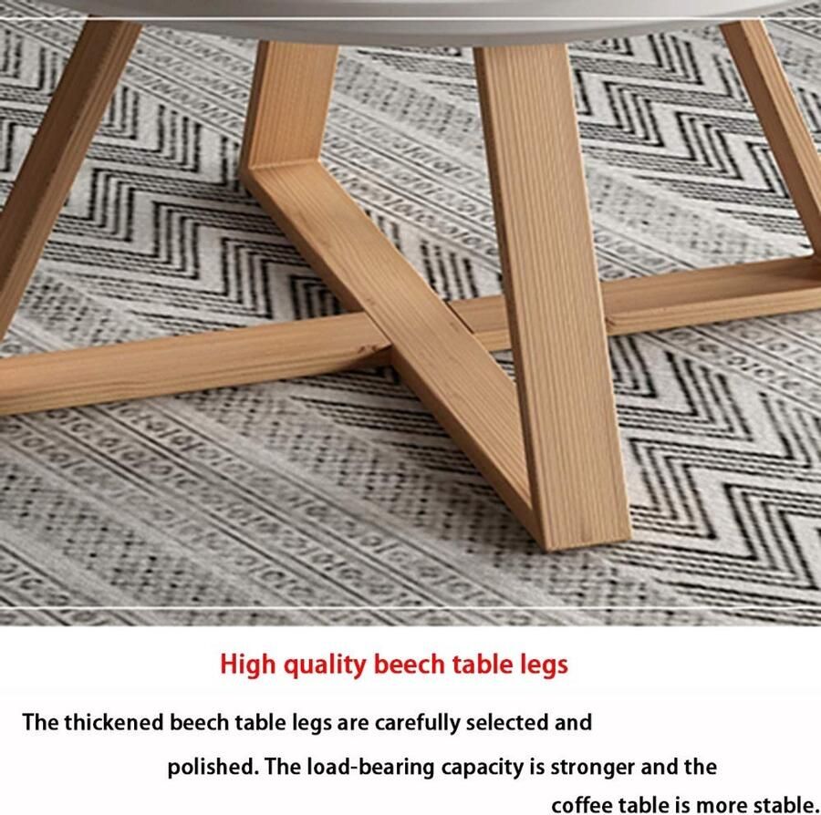 Senza Marchio Nesting Table Salontafels voor Living Room End Side Tables Stevig en milieuvriendelijk materiaal Duurzame ronde nesttafelset (set van 2) (Color : C)