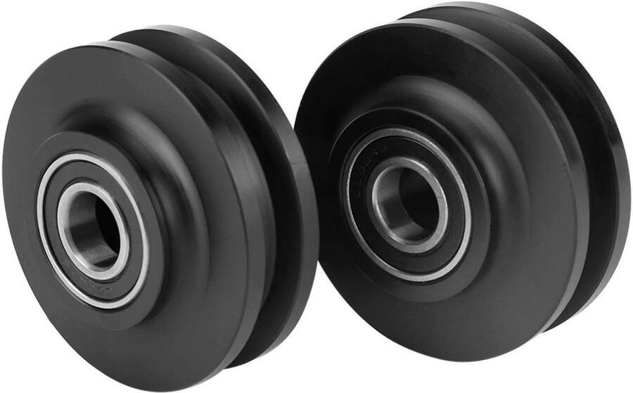 Senza Marchio Nimomo Schuifdeuren Schuur Deur Wiel Kast Hardware Roller Kast Venster Katrol Thuisgebruik 2Pcs