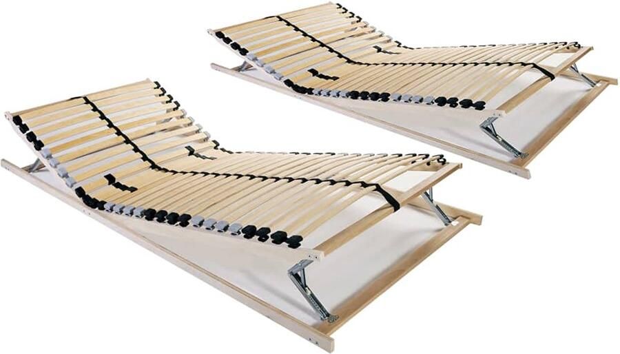 Senza Marchio NQJIBUE Huis Tuin lattenbodems zonder matras 2 stuks met 28 latten 70x200 cm