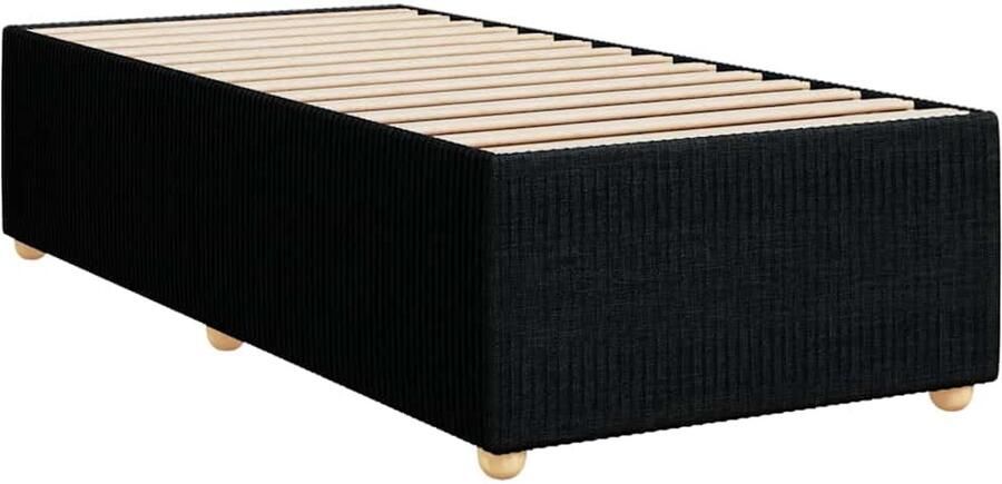 Senza Marchio NQJIBUE Item-bedframe zonder matras zwarte enkele stof bedden en accessoires bedden en bedframes