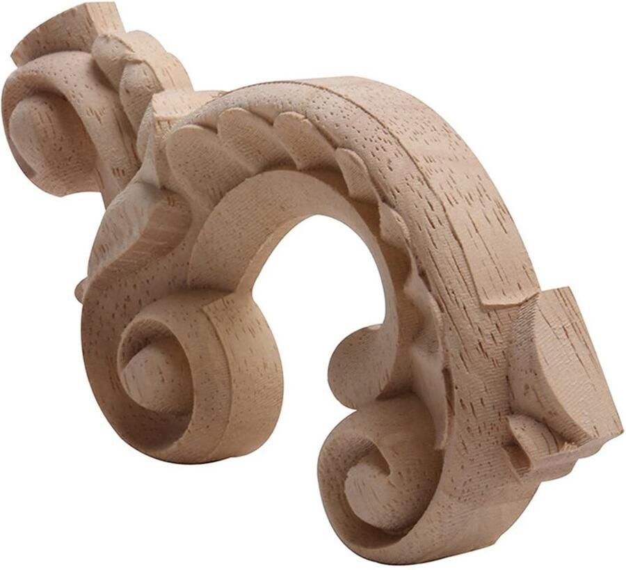 Senza Marchio Onlay Hout Applique Houtsnijwerk Lijnen Houtwerk Gesneden Moderne Sier Gesneden Lange Grote Rubber Houten Kast Hoekdeuren A14-32