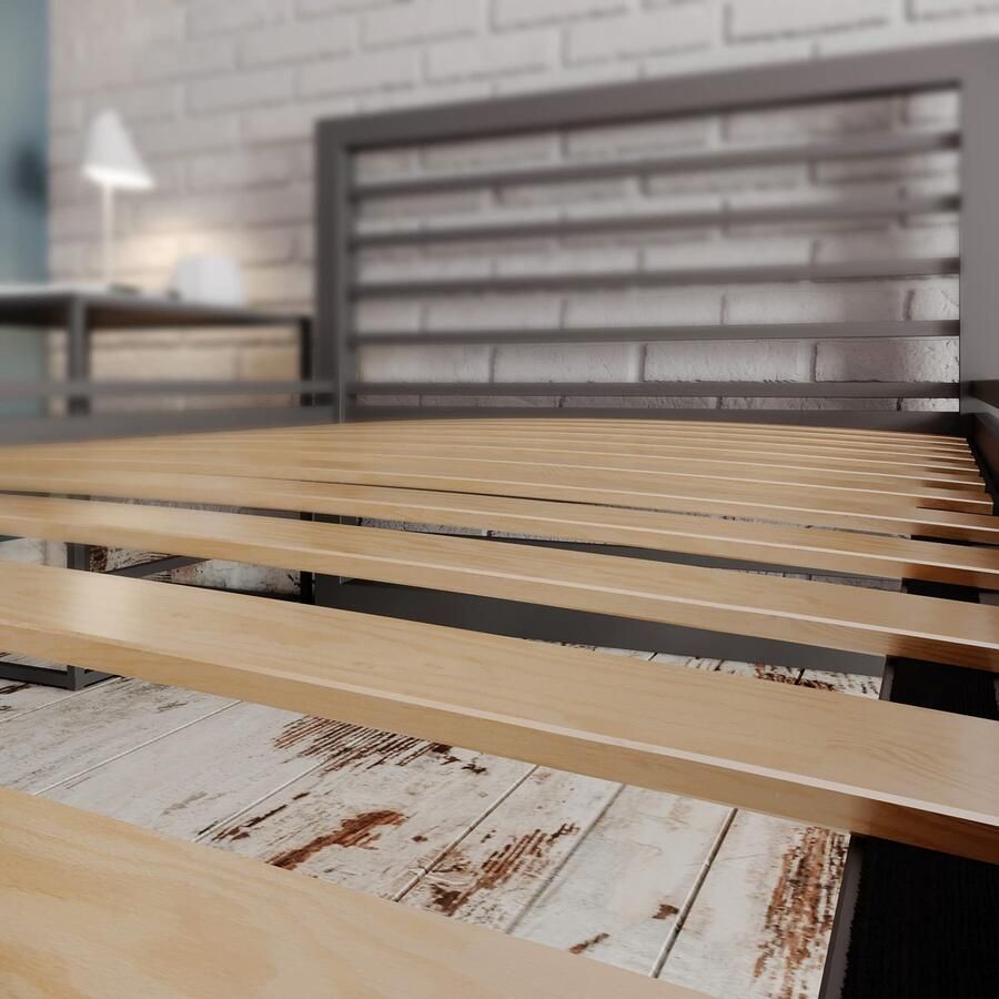 Senza Marchio Oprolbare lattenbodem 80 x 200 cm voor bed oprolbare lattenbodem 17 gebogen berkenhouten latten met band lattenbodem houten latten inklapbaar geschikt voor veren en schuimmatrassen. (80 x 200) SIMPLY-FRAME LS17 80 x 200