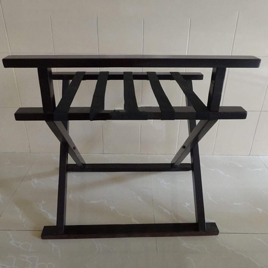 Senza Marchio Opvouwbare Massief Houten Bagagerek Opslag Plank voor Hotel Guest Room en Familie Gebruik