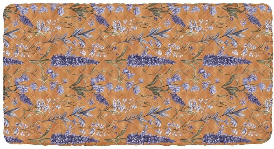 Senza Marchio Paarse bloemen lavendel oranje draagbaar peuter laken wasbaar kinderbedlaken voor opklapbaar kinderbed voor kinderen baby reizen 50 'x 25' (bed niet inbegrepen)