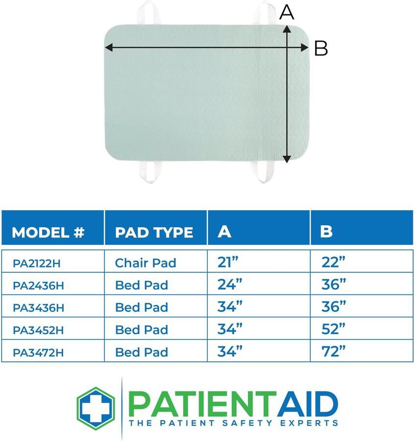 Senza Marchio Patient Aid 86 x 132 cm positioneren bedkussen met handgrepen incontinentie matras beddengoed beschermer voering onderpad riemen voor eenvoudig tillen en overbrengen herbruikbare wasbare waterdichte