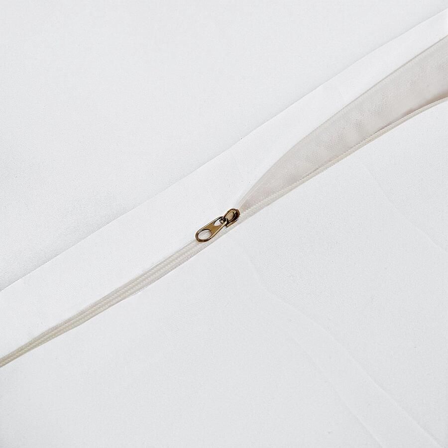 Senza Marchio Poligino Beddengoed 200 x 200 cm met 2 kussenslopen 50 x 80 cm wit beddengoed voor tweepersoonsbed microvezel