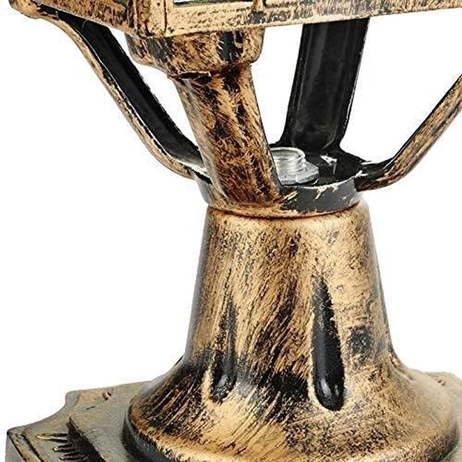 Senza Marchio Post Lichten Zonne-energie Voetstuk Licht Outdoor Waterdichte Aluminium Kolom Lamp Stevige Tuin Decoratieve Gate Park Garage Exterieur Post Lantaarn Europese Hek Deur Villa Balkon Decoratie E27