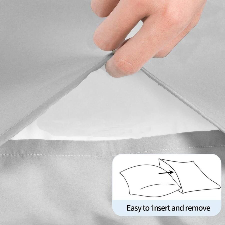 Senza Marchio P'tit Basile Kussensloop 40 x 60 cm set van 3 stuks hemelsblauw hoofdkussenovertrekken voor baby's 100% gecertificeerd katoen zonder schadelijke stoffen voor bed 60 x 120 cm 70 x 140 cm