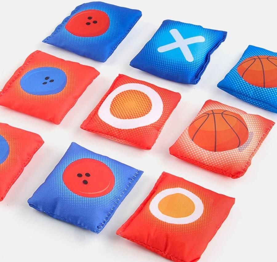 Senza Marchio Qurygin Zitzak Toss Cornhole Set Kinderen buitenspeelgoed Fun Cornhole Bag Toss Interactief Cornhole-spel zitzak gooien voor kinderen Corn -spellen voor kinderen gezinnen en volwassenen