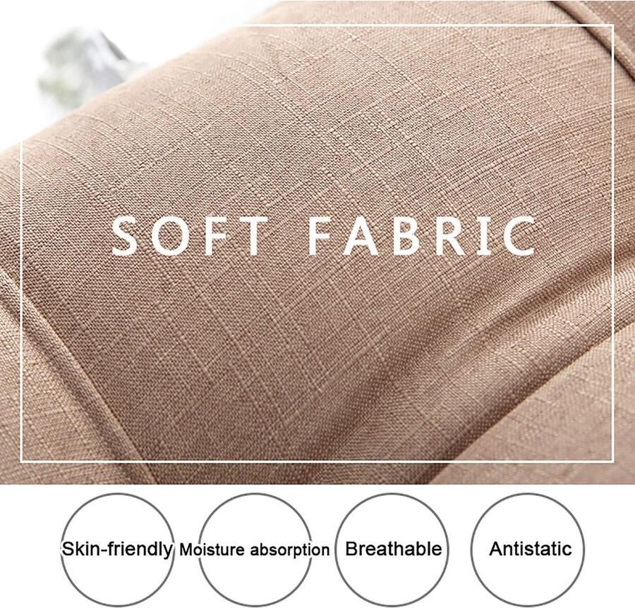 Senza Marchio Rectangular Headboard Reading Body Pillow Support Pillow Support Headboard Bed Sofa Reading Pillow Pearl Cotton Removable Backrest Pillow