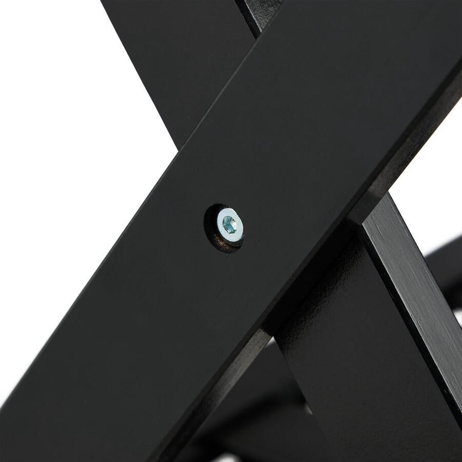 Senza Marchio Relaxdays kofferrek inklapbaar bamboe tot 50 kg HBD: ca. 56 x 68 5 x 41 5 cm bagagerek hotel & thuis zwart