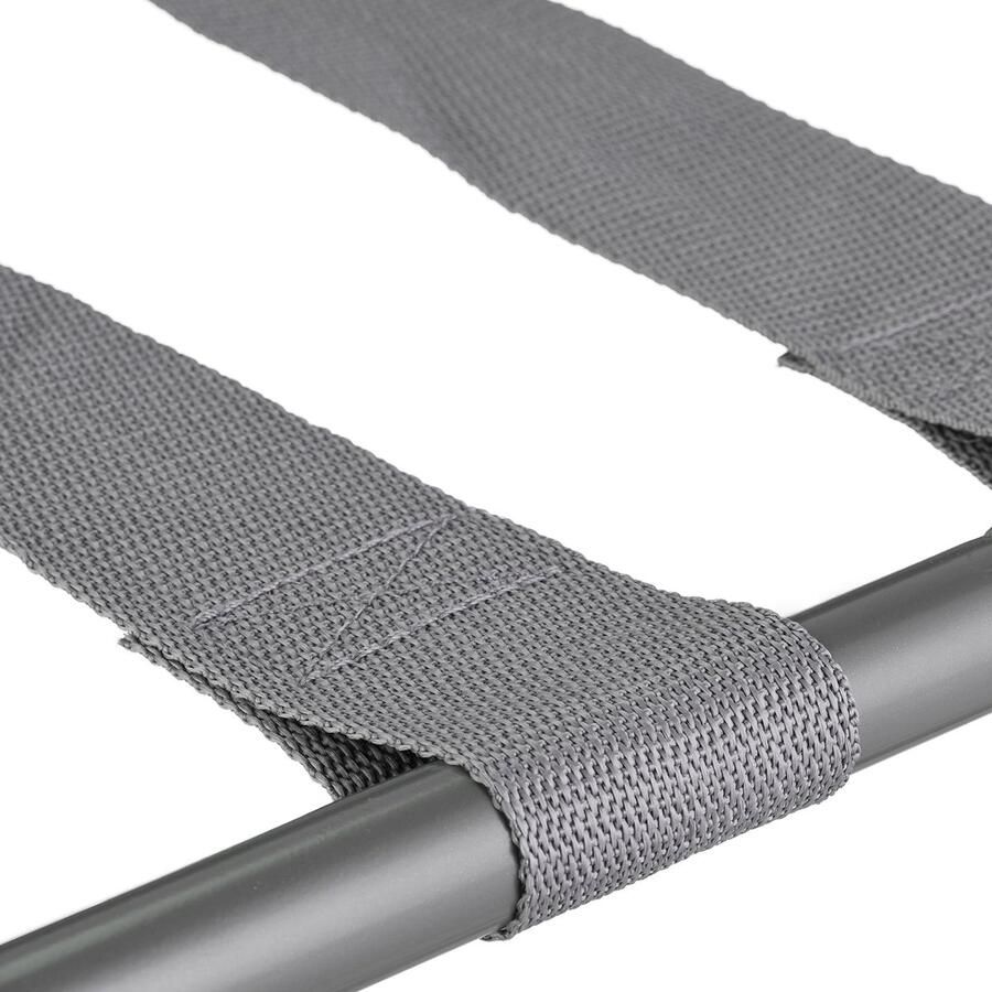 Senza Marchio Relaxdays kofferrek set van 2 inklapbaar bagagerek van metaal HBD: 55x67x43 cm hotel staal kofferstandaard grijs