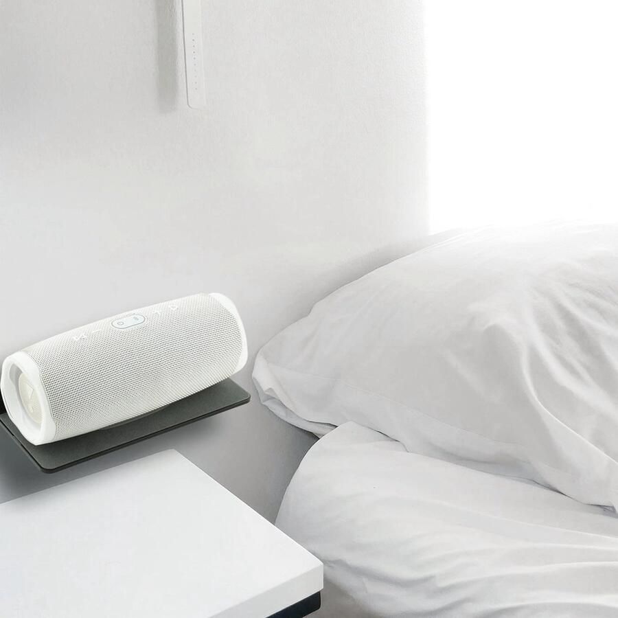 Senza Marchio Remingtape 2 x wandrek luidsprekerstandaard acryl wandrek voor bluetooth-luidsprekers webcam mobiele telefoons speelgoed zwart