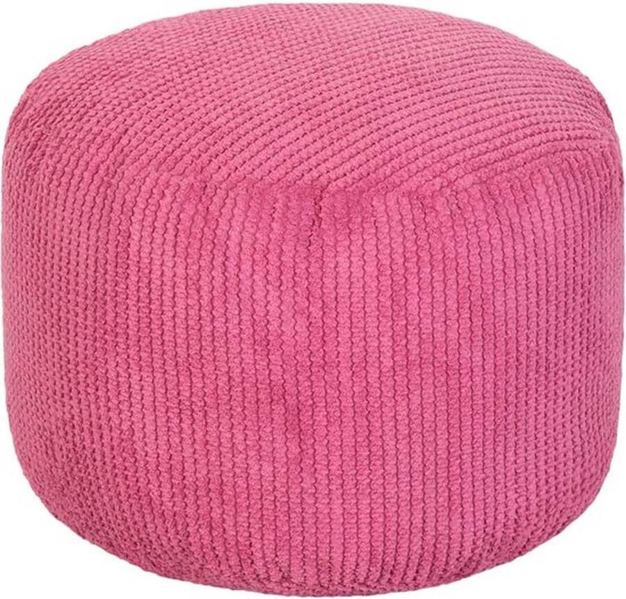 Senza Marchio Ronde Zitzak Voetenbankje- Poef Rond Voetsteun voor Binnen Ergonomisch Ontworpen Poef Ultra Comfortabel & Duurzaam Poef