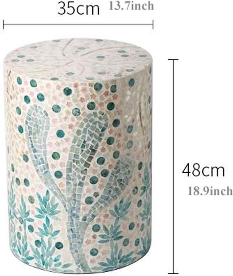 Senza Marchio Salontafel Bijzettafel Decoratieve Tuinkrukken for Binnen Buiten Bijzettafel Moderne Bijzettafel Kleine Salontafel Bank Bijzettafel Nachtkastje for Slaapkamer Woonkamer Balkon Zijtafel