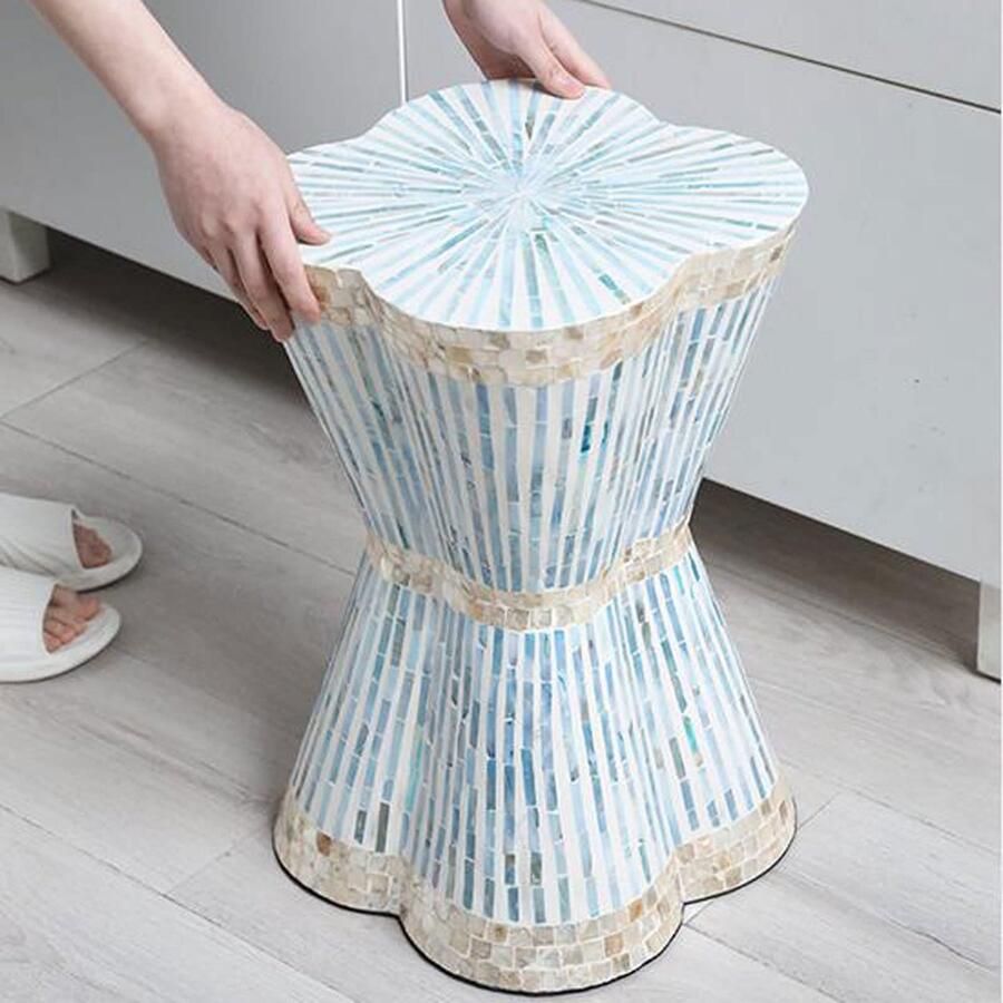 Senza Marchio Salontafel Moderne decoratieve tuinkruk Patio bijzettafel for woonkamer slaapkamer nachtkastje bijzettafel plantentafel for binnen en buiten Zijtafel