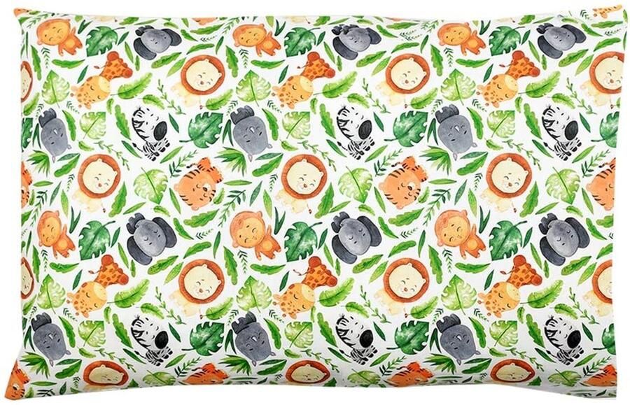 Senza Marchio SEBASTIAN kussensloop voor kinderbed 30 x 40 cm cadeau-idee (jungle)