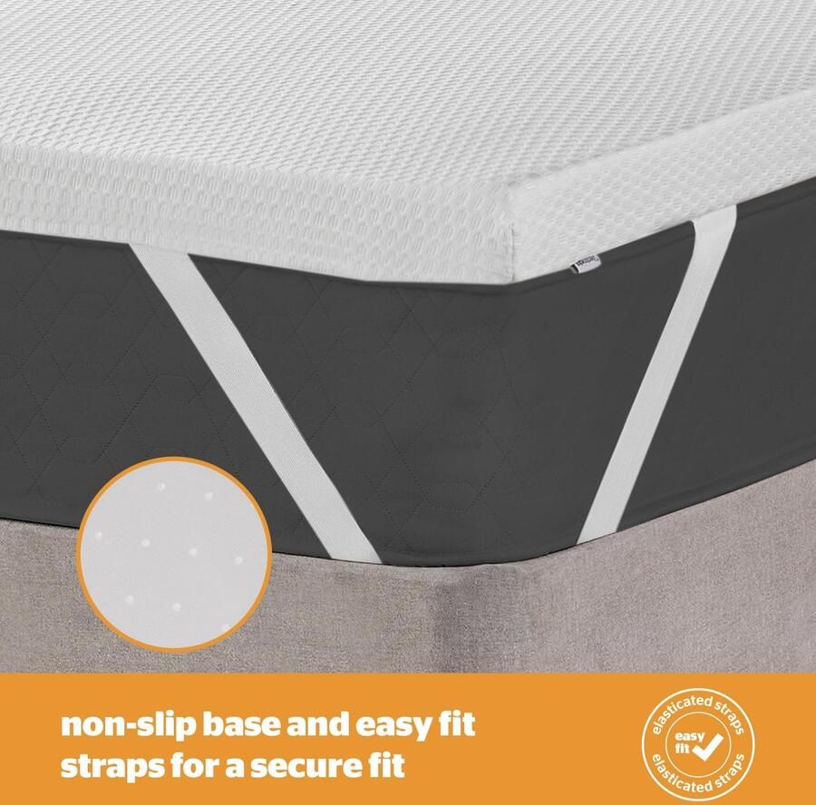 Senza Marchio Silentnight imponeren geheugen schuim matras topper