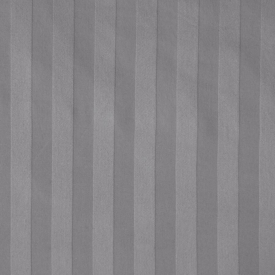 Senza Marchio Sleepdown Premium hotelkwaliteit 100% katoen satijn streep dekbedovertrek set met kussenslopen dekbed beddengoed zacht onderhoudsvriendelijk luxe beddengoed grijs tweepersoonsbed (200 cm x 200 cm)