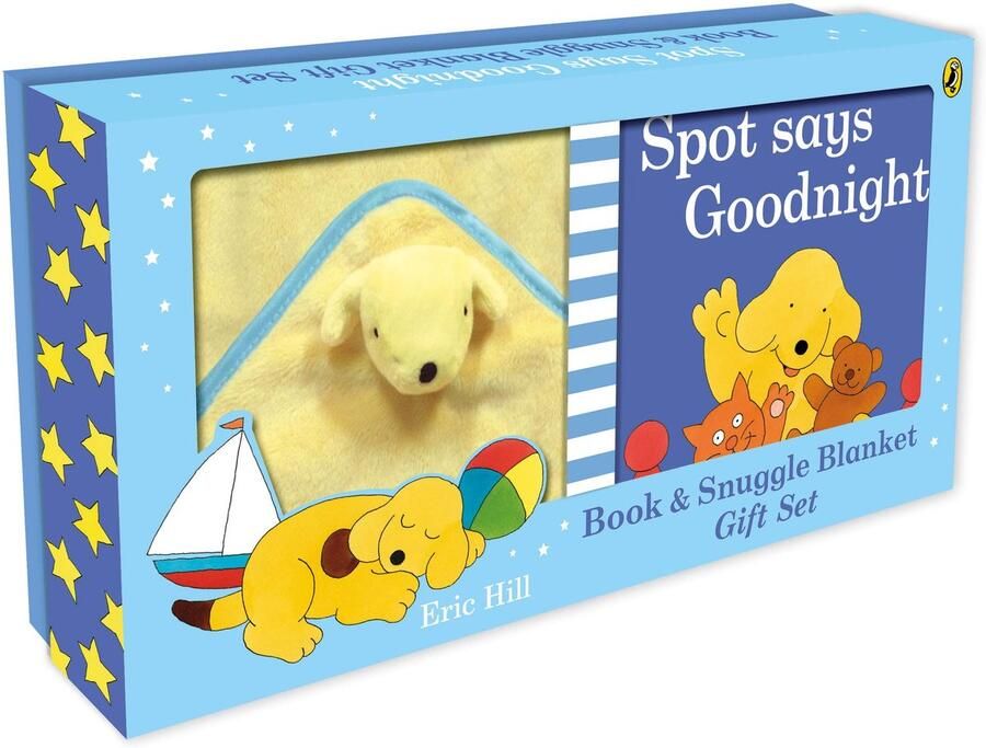 Senza Marchio Spot Says Goodnight Book & Blanket: A lift-the-flap bedtime book gift set for babies and toddlers