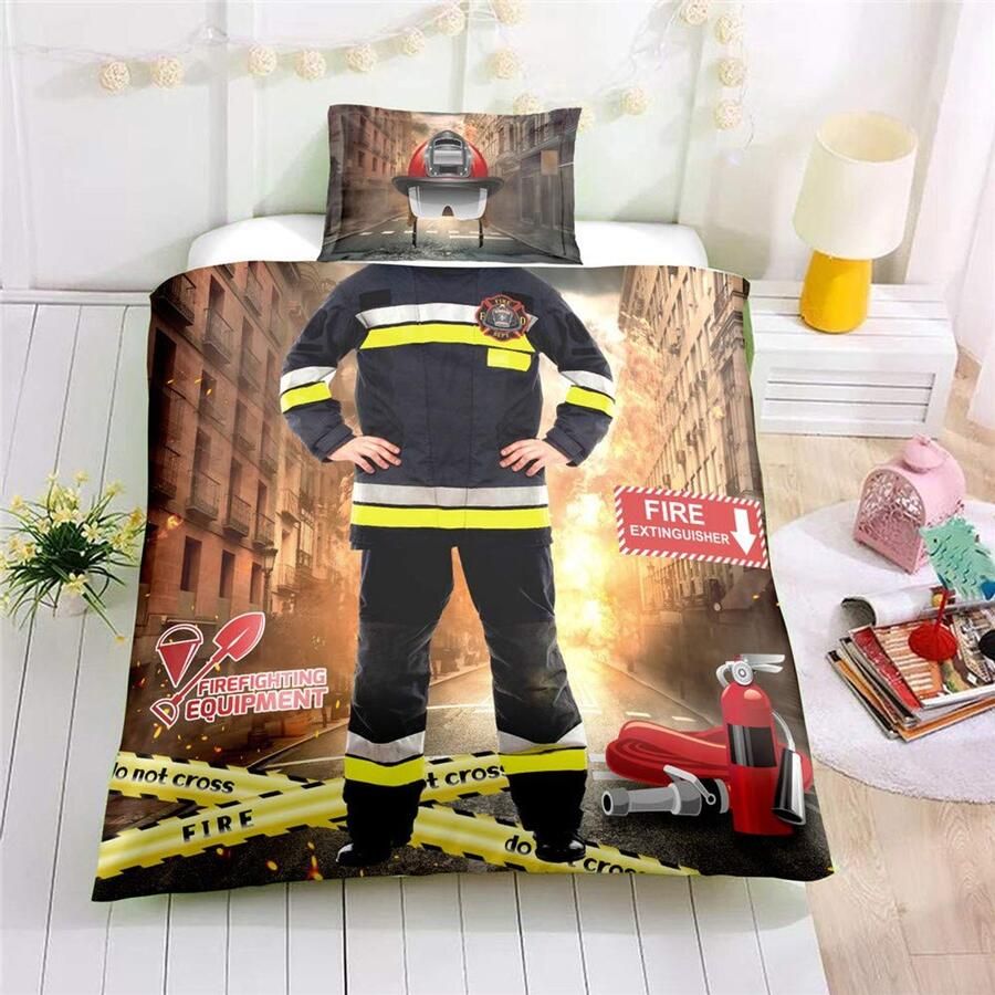 Senza Marchio Stillshine Bedding set kind Jongen Creatieve Combinatie Pilot Boxer Racer Speciale krachten Brandweerman Detective Role Dekbedovertrek 135x200 en Kussensloop 50x75 Eenpersoonsbed