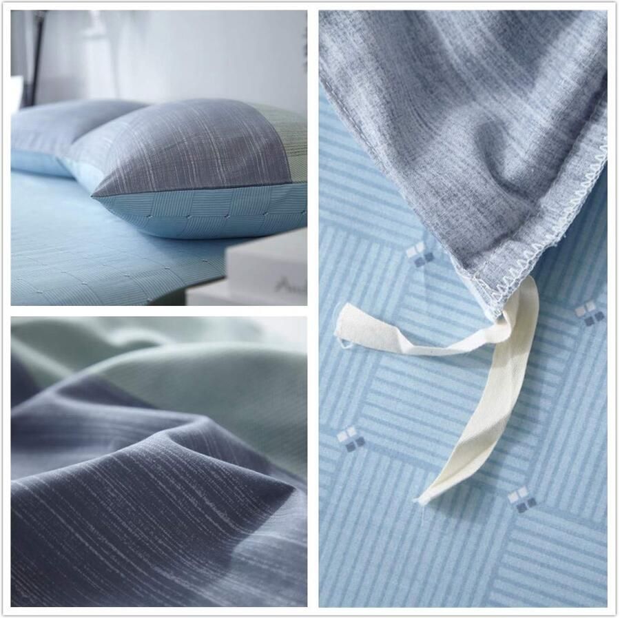 Senza Marchio Stillshine Stripe Serie Bed Sheet Kussensloop Dekbedovertrek Sets 100% Katoen Beddengoed Twin Double Queen Kingsize Beddengoed Set