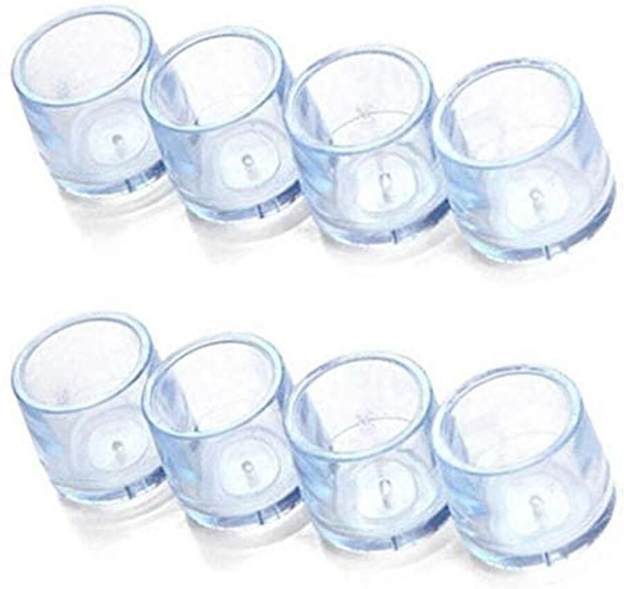 Senza Marchio Stoel Been Bescherming Caps 8 Stuks Meubels Tafel Stoelpoot Vloer Voeten Cap Cover Protector Transparant 5 Maten (Kleur: 18mm) (Color : 24mm)