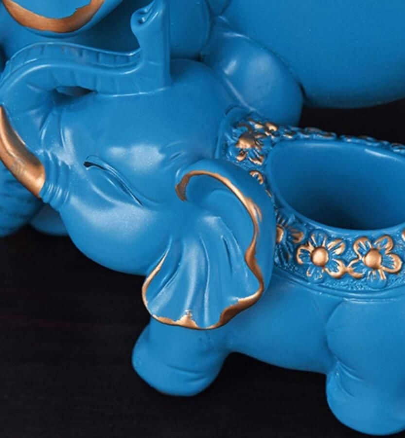 Senza Marchio Stofdichte decoraties Art Craft Olifant tissue box decoratie woonkamer eettafel thuis dienblad 2