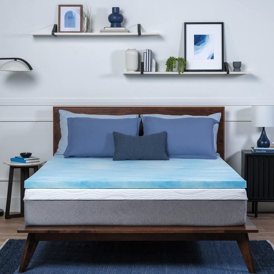 Senza Marchio Sure2Sleep Gelwervel-matrasbeschermer van traagschuim 7 6 cm (eenpersoonsbed XL)