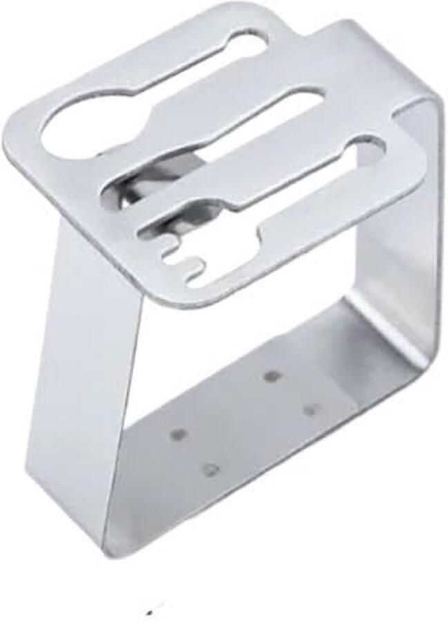 Senza Marchio tafelkleed clip Tafelkleedclips for buitentafel 4 stuks roestvrijstalen decoratieve tafelkleedklemhouder Tafelkleedklemmen(4pcs Tableware)