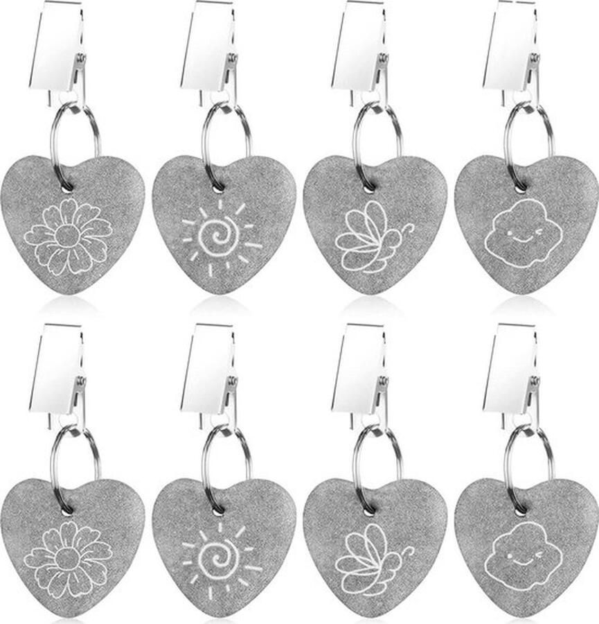 Senza Marchio Tafelkleed Gewichten Set van 8 voor Buiten Tafelkleden Opdrukken Picknicks Feesten Bruiloften Ca. 240 g Tafelkleed Gewichten