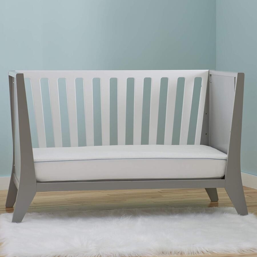 Senza Marchio Tempur-Pedic Cool Tot Cooling Fitted Waterdichte Baby en Baby Wieg Matrasbeschermer Pad & Peuter Bed Cover Comfortabele en Luxe Topper Machine Wasbaar en Droger Vriendelijk 52 x 28 Wit