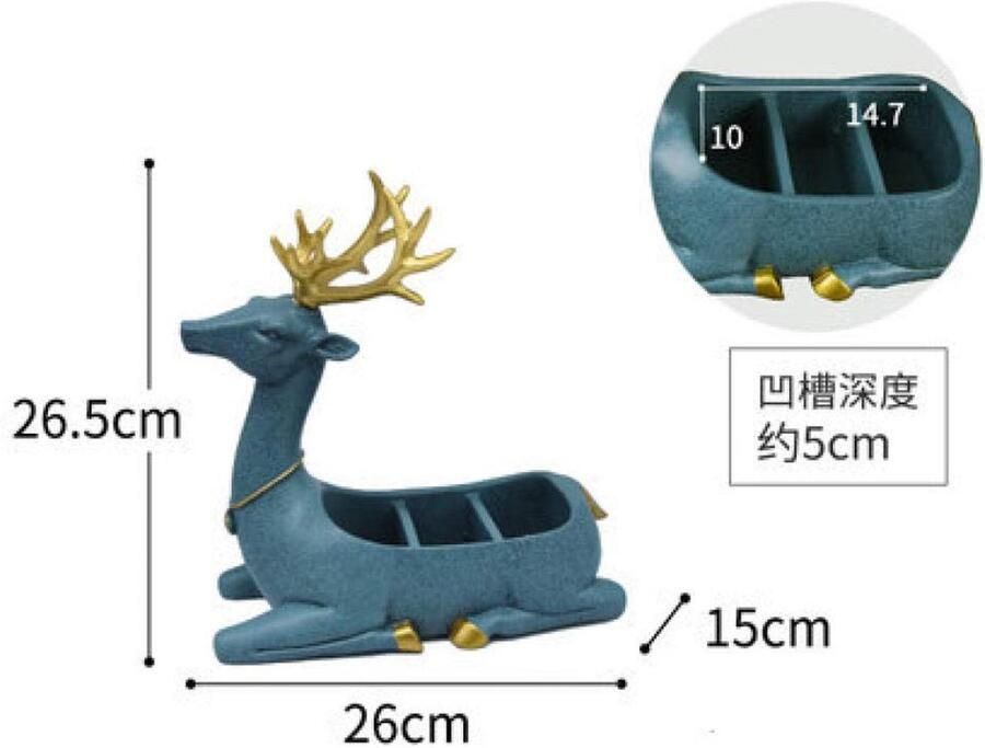 Senza Marchio Tissue Storage Decorations Art Craft Herten decoratie tissue box slaapkamer woonkamer salontafel eettafel dienblad 3