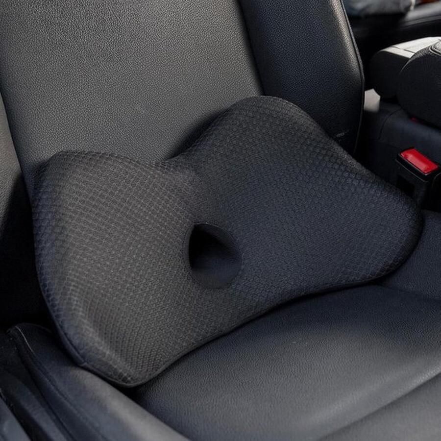 Senza Marchio Traagschuim lendenkussen voor de auto ergonomisch rugkussen orthopedisch zitkussen lendensteun autostoelen bureaustoel rolstoel comfortabele ondersteuning Ergonomische rugkussen