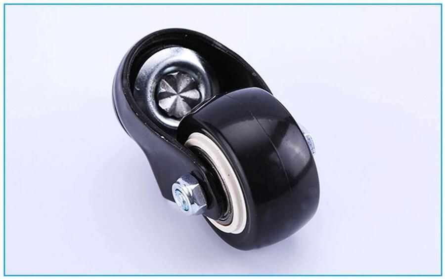 Senza Marchio TYXTYX Caster Wielen Draaibare Caster Wielen Urethane Caster 1.5 2 M8mm M10mm voor Sofa Stoel Kabinet Bank voor Meubels Bureaustoel Casters (1.5 M10mmno rem)