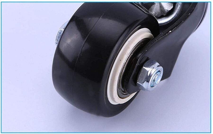 Senza Marchio TYXTYX Caster Wielen Draaibare Caster Wielen Urethane Caster 1.5 2 M8mm M10mm voor Sofa Stoel Kabinet Bank voor Meubels Kantoorstoel Casters (1.5 M10mmbrake)