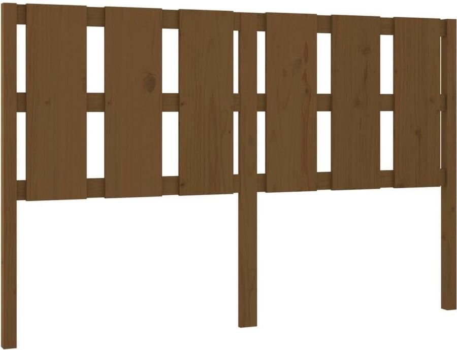 Senza Marchio UJCHVHN Item-Bed Hoofdbord Bruin 155 5x4x100 cm Massief Hout Dennen Bedden & Accessoires Hoofdborden & Voetborden